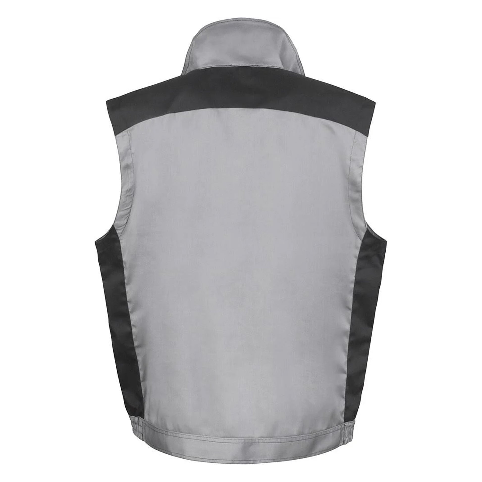 Grey-Black - Back - Result Work-Guard Mens Lite Gilet