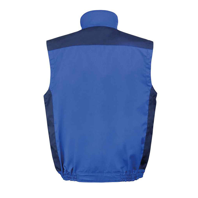 Royal Blue-Navy Blue - Back - Result Work-Guard Mens Lite Gilet