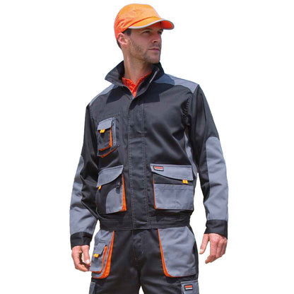 Black-Grey - Side - Result Work-Guard Mens Lite Jacket