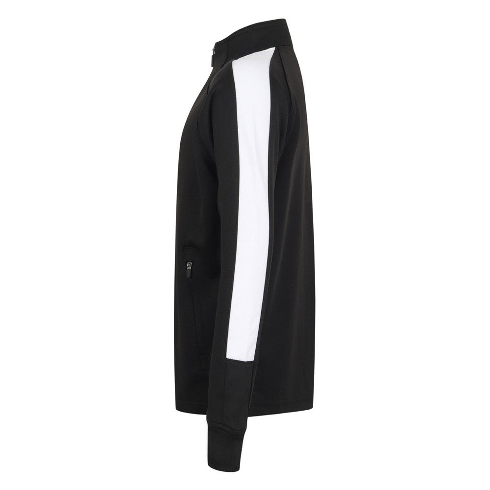 Black-White - Lifestyle - Finden And Hales Kids Knitted Tracksuit Top