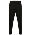 Black-Gunmetal Grey - Front - Finden and Hales Mens Knitted Tracksuit Pants