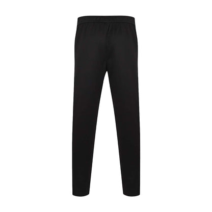 Black-White - Back - Finden and Hales Mens Knitted Tracksuit Pants