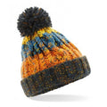 Retro Blues - Front - Beechfield Junior Corkscrew Pom Pom Beanie