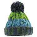 Electric Grey - Back - Beechfield Junior Corkscrew Pom Pom Beanie