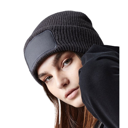 Graphite Grey - Side - Beechfield Adults Thinsulate Printers Beanie