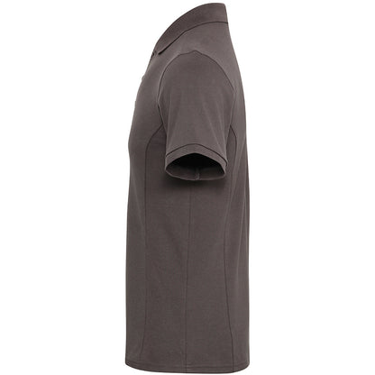 Dark Grey - Side - Premier Mens Coolchecker Plus Piqu Polo Shirt