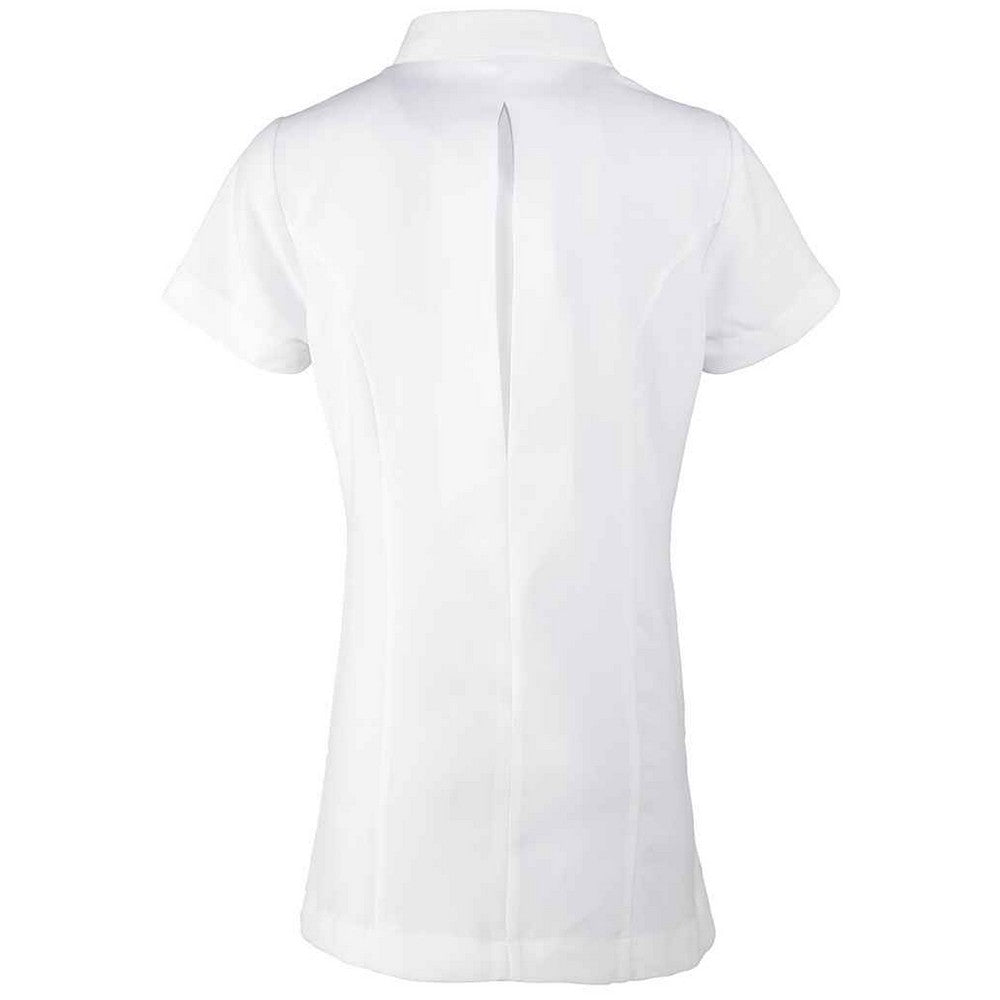 White - Back - Premier Womens-Ladies Blossom Short Sleeve Tunic