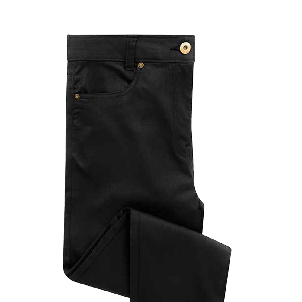 Black - Back - Premier Womens-Ladies Performance Chino Jeans