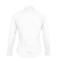 White - Back - SOLS Womens-Ladies Eden Long Sleeve Fitted Work Shirt