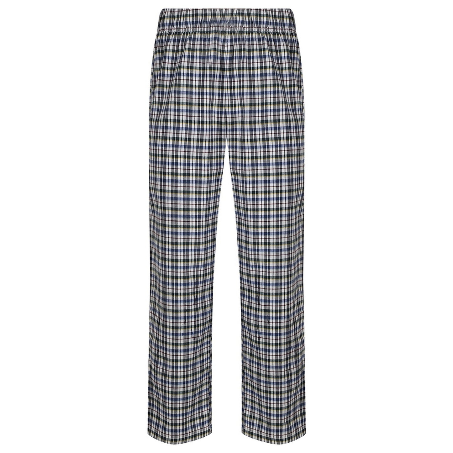 White-Multi Check - Back - SF Mens Tartan Lounge Pants