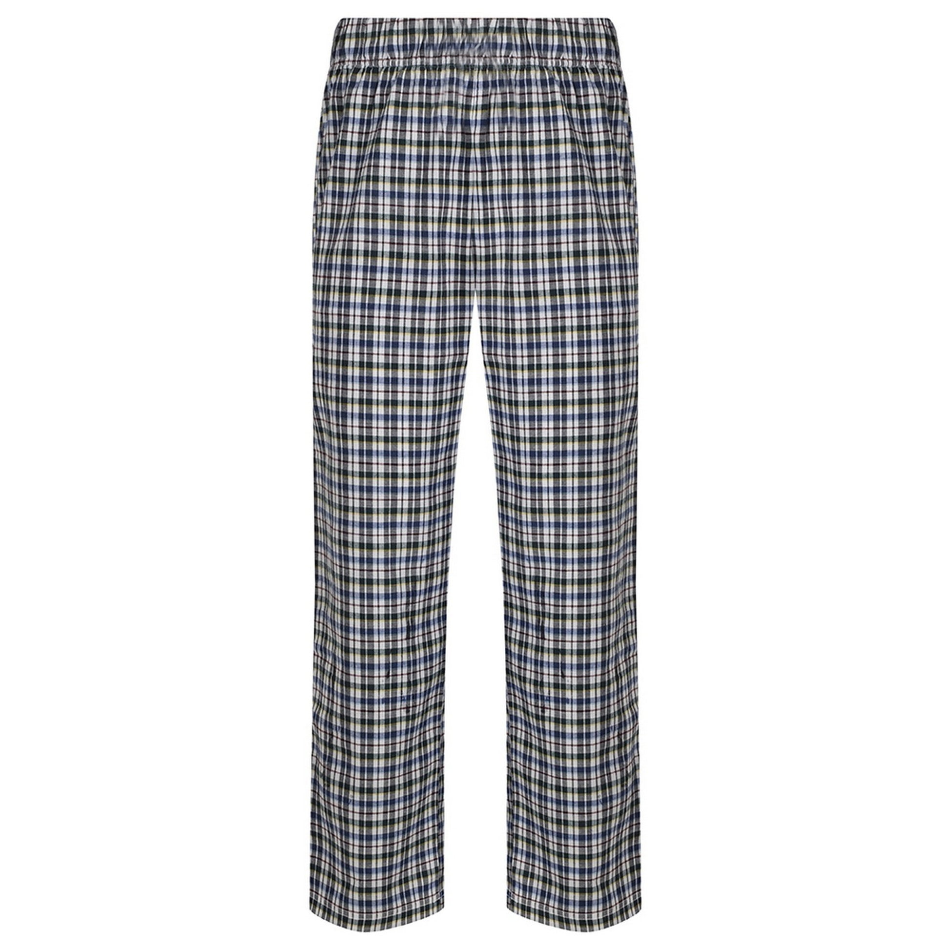 White-Multi Check - Back - SF Mens Tartan Lounge Pants