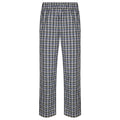 White-Multi Check - Back - SF Mens Tartan Lounge Pants