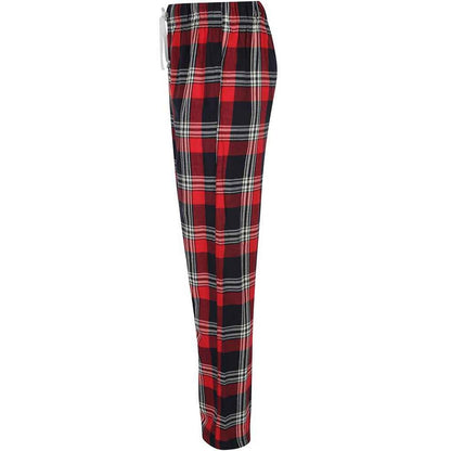 Red-Navy - Side - SF Mens Tartan Lounge Pants