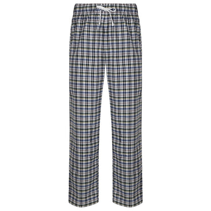 White-Multi Check - Front - SF Mens Tartan Lounge Pants