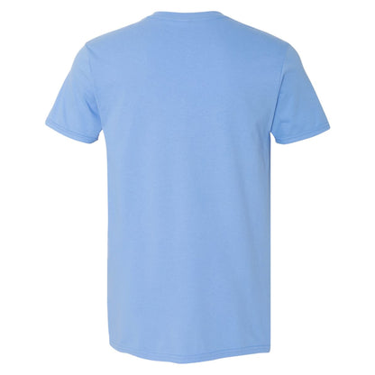 Carolina Blue - Back - Gildan Mens SoftStyle Ringspun T-Shirt