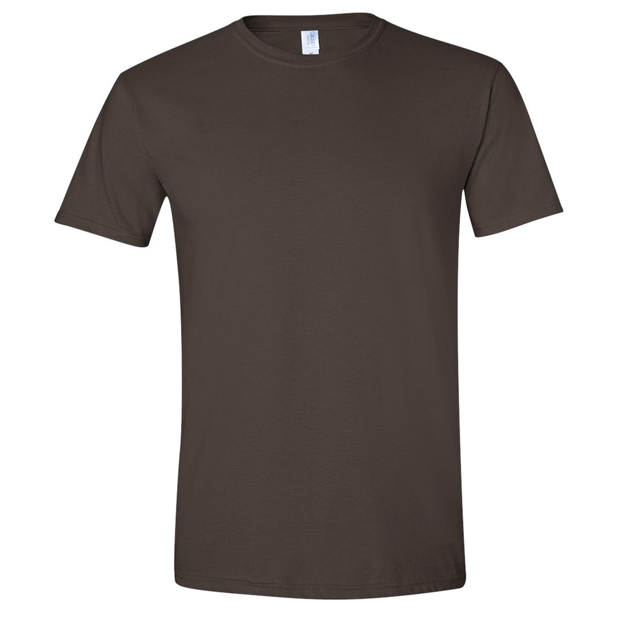 Dark Chocolate - Front - Gildan Mens SoftStyle Ringspun T-Shirt