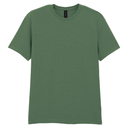 Sky Blue - Side - Gildan Mens SoftStyle Ringspun T-Shirt