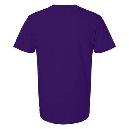 Fan Dark Purple - Back - Gildan Mens SoftStyle Ringspun T-Shirt