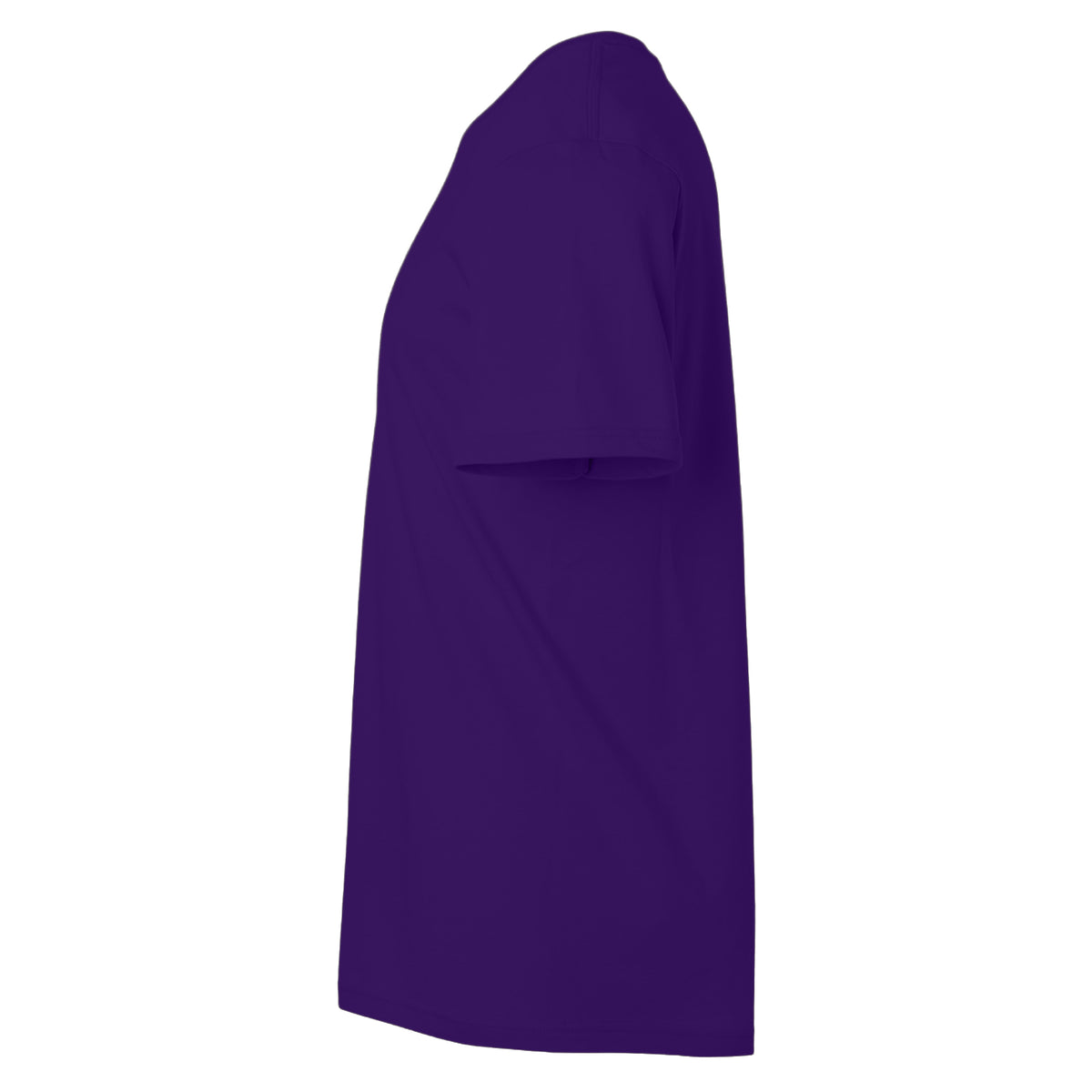 Fan Dark Purple - Side - Gildan Mens SoftStyle Ringspun T-Shirt