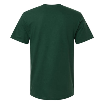 Forest Green - Back - Gildan Mens SoftStyle Ringspun T-Shirt