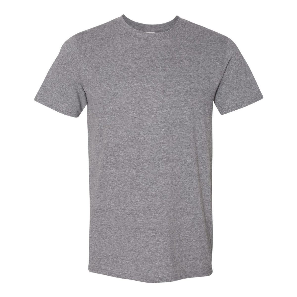 Graphite Heather - Front - Gildan Mens SoftStyle Ringspun T-Shirt