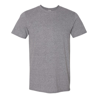 Graphite Heather - Front - Gildan Mens SoftStyle Ringspun T-Shirt