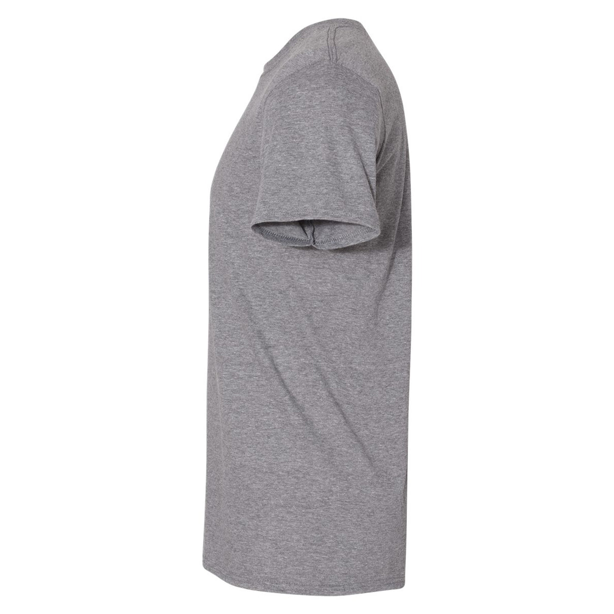 Graphite Heather - Side - Gildan Mens SoftStyle Ringspun T-Shirt