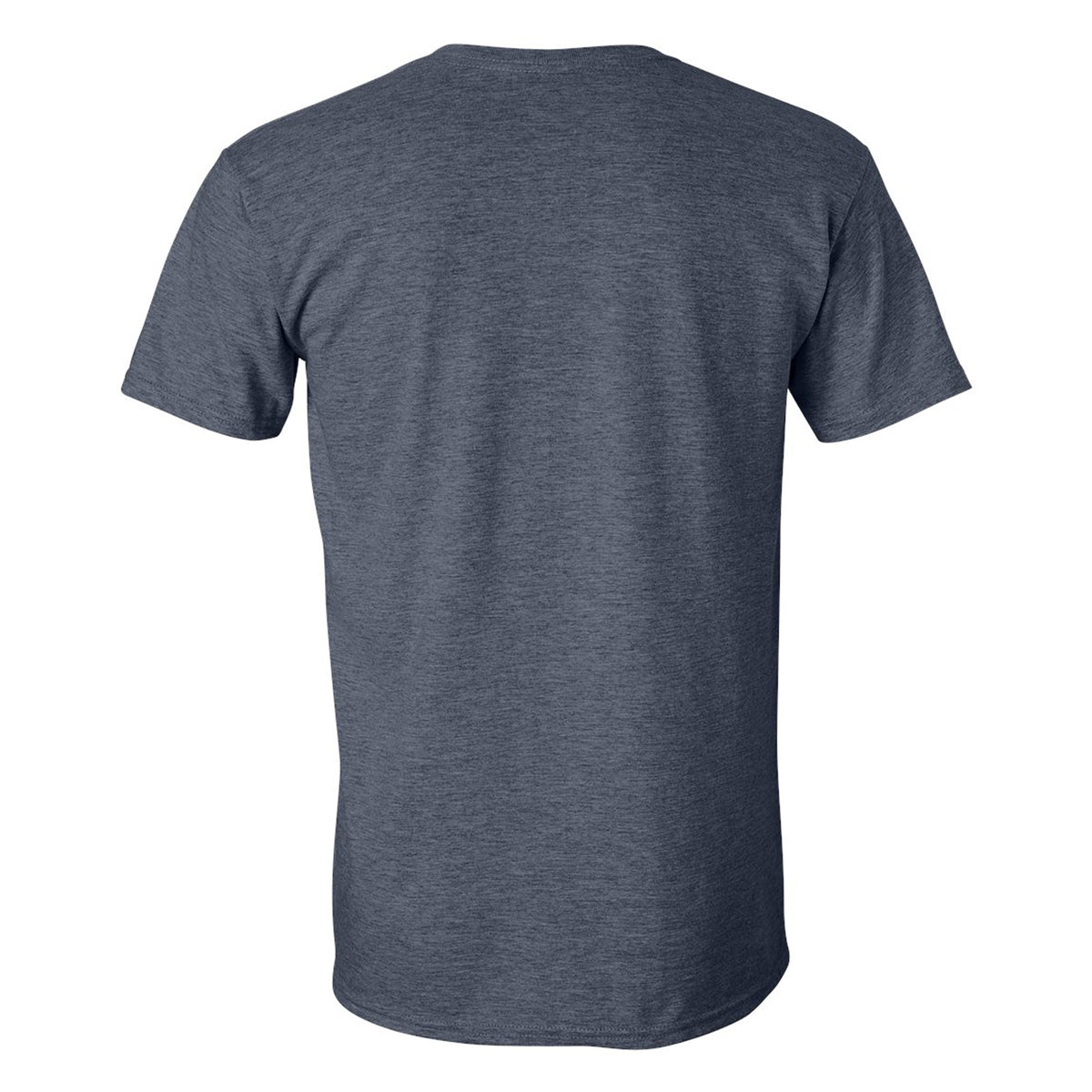 Heather Navy - Back - Gildan Mens SoftStyle Ringspun T-Shirt