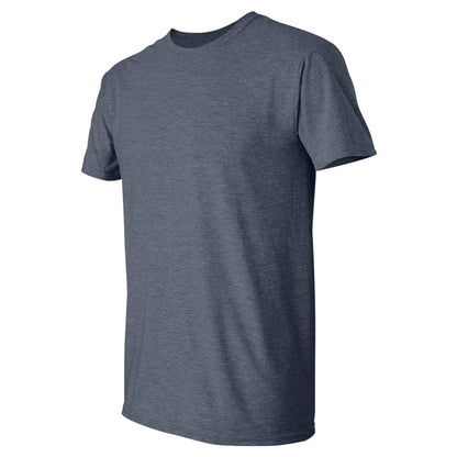 Heather Navy - Side - Gildan Mens SoftStyle Ringspun T-Shirt
