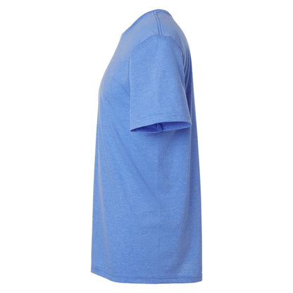 Heather Royal - Side - Gildan Mens SoftStyle Ringspun T-Shirt