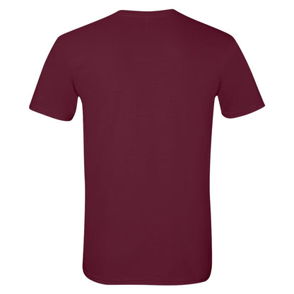 Maroon - Back - Gildan Mens SoftStyle Ringspun T-Shirt