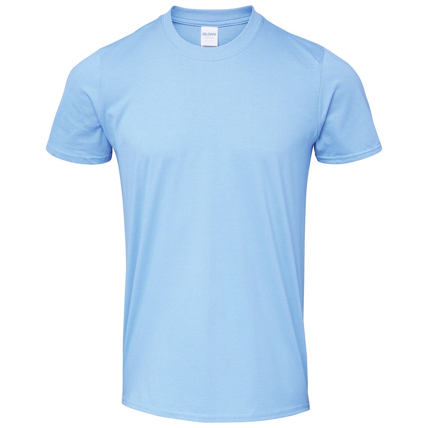 Carolina Blue - Front - Gildan Mens SoftStyle Ringspun T-Shirt