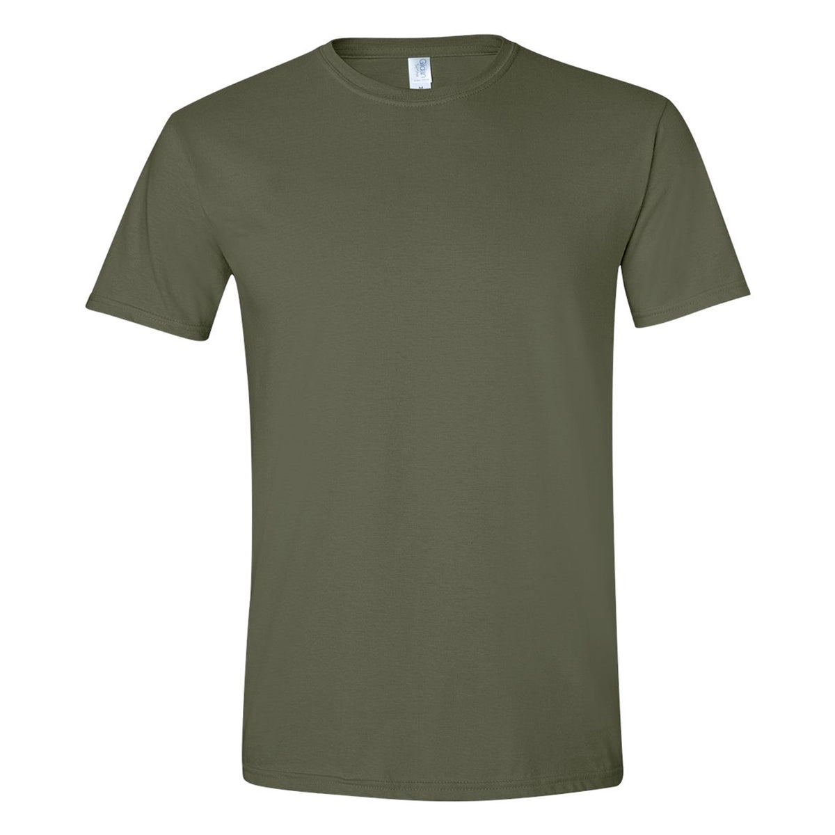 Military Green - Front - Gildan Mens SoftStyle Ringspun T-Shirt