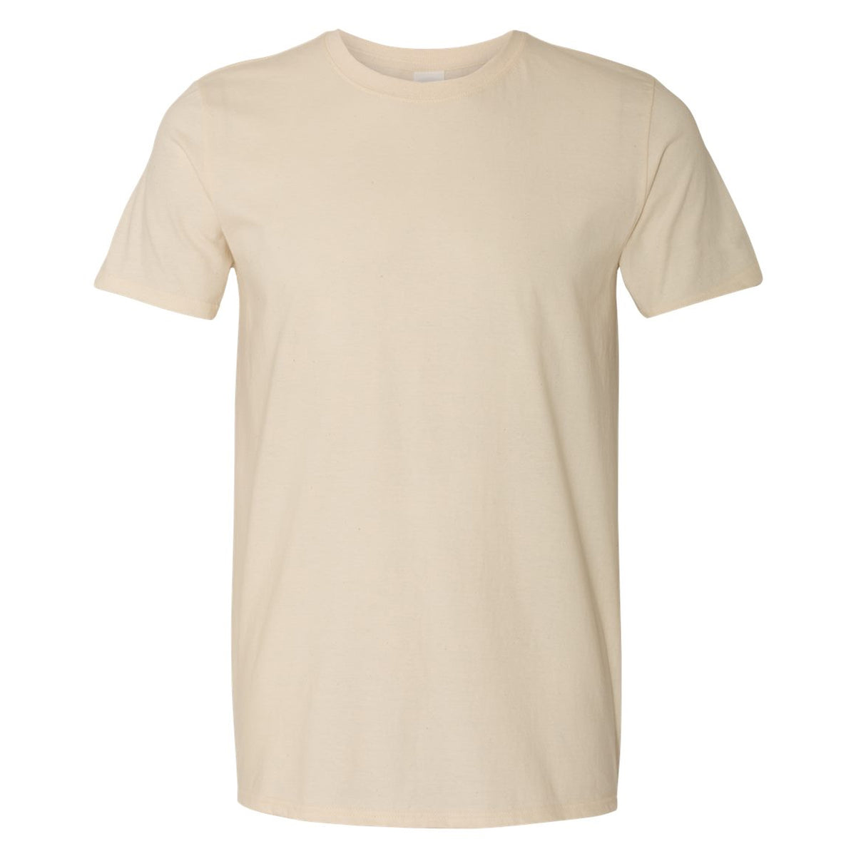Natural - Front - Gildan Mens SoftStyle Ringspun T-Shirt