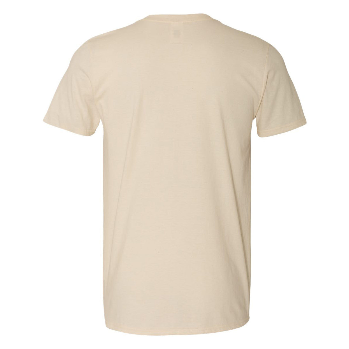 Natural - Back - Gildan Mens SoftStyle Ringspun T-Shirt