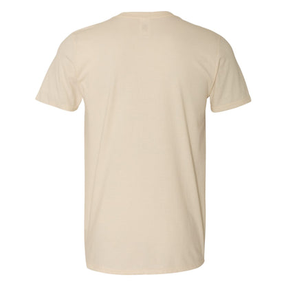 Natural - Back - Gildan Mens SoftStyle Ringspun T-Shirt