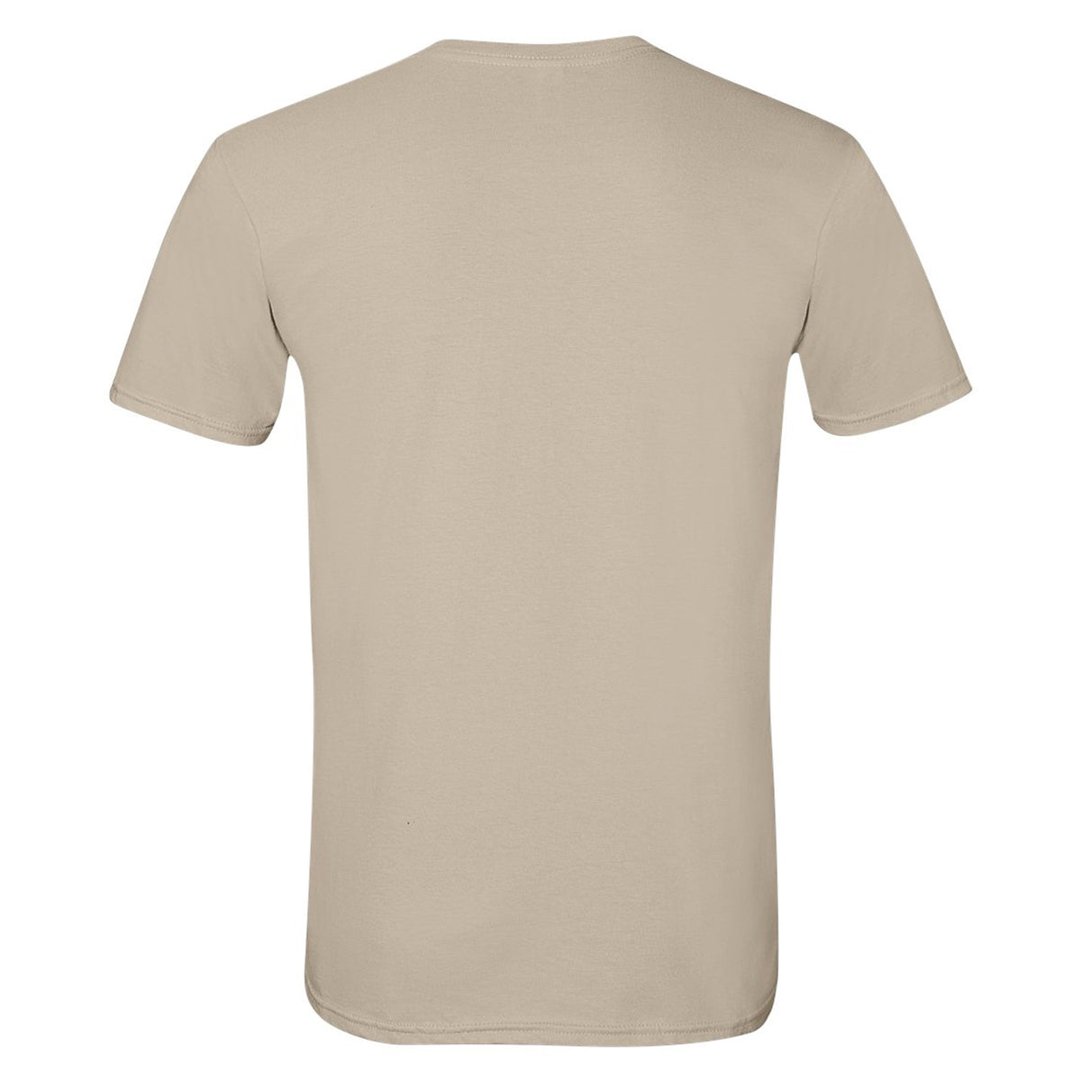 Sand - Back - Gildan Mens SoftStyle Ringspun T-Shirt