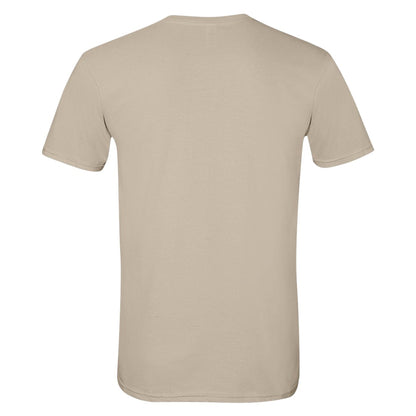 Sand - Back - Gildan Mens SoftStyle Ringspun T-Shirt