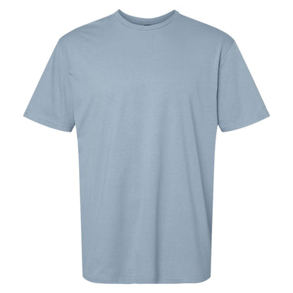 Stone Blue - Front - Gildan Mens SoftStyle Ringspun T-Shirt