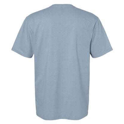 Stone Blue - Back - Gildan Mens SoftStyle Ringspun T-Shirt