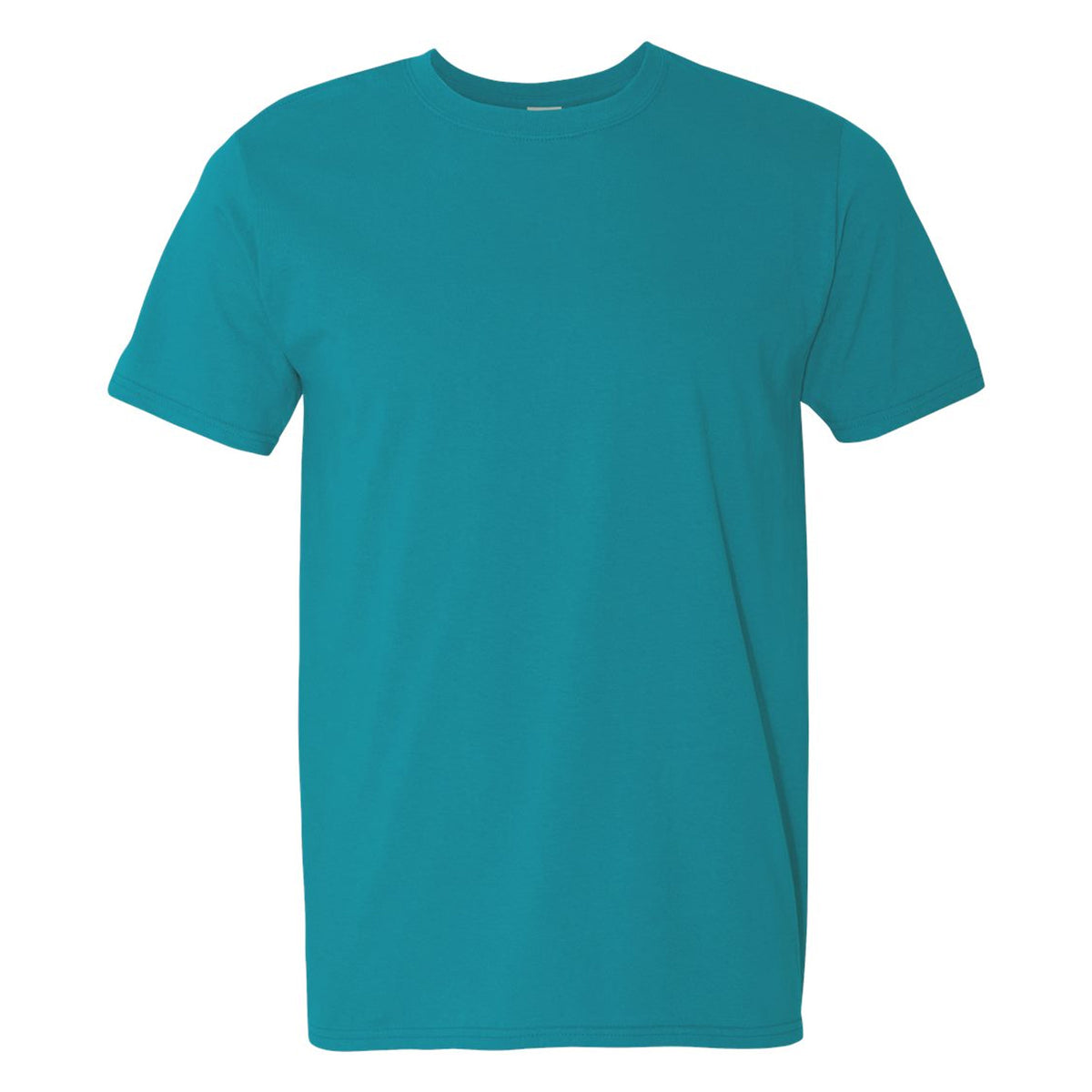 Tropical Blue - Front - Gildan Mens SoftStyle Ringspun T-Shirt