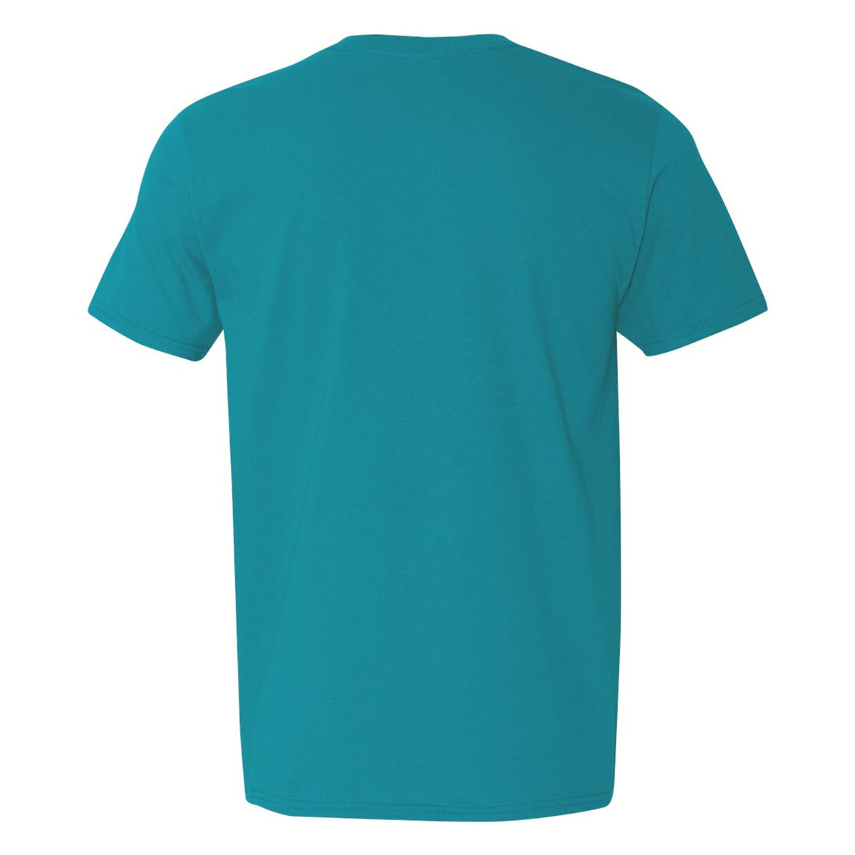 Tropical Blue - Back - Gildan Mens SoftStyle Ringspun T-Shirt