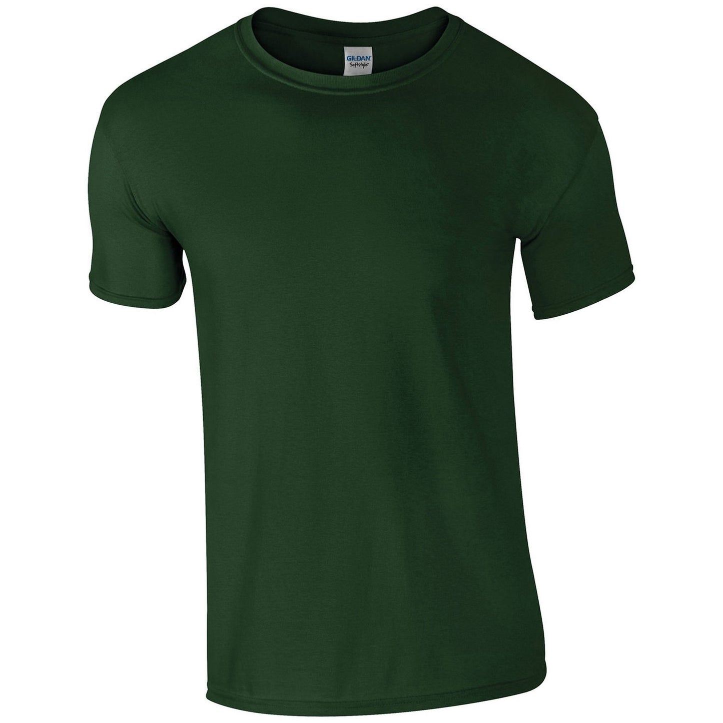 Forest Green - Front - Gildan Mens SoftStyle Ringspun T-Shirt