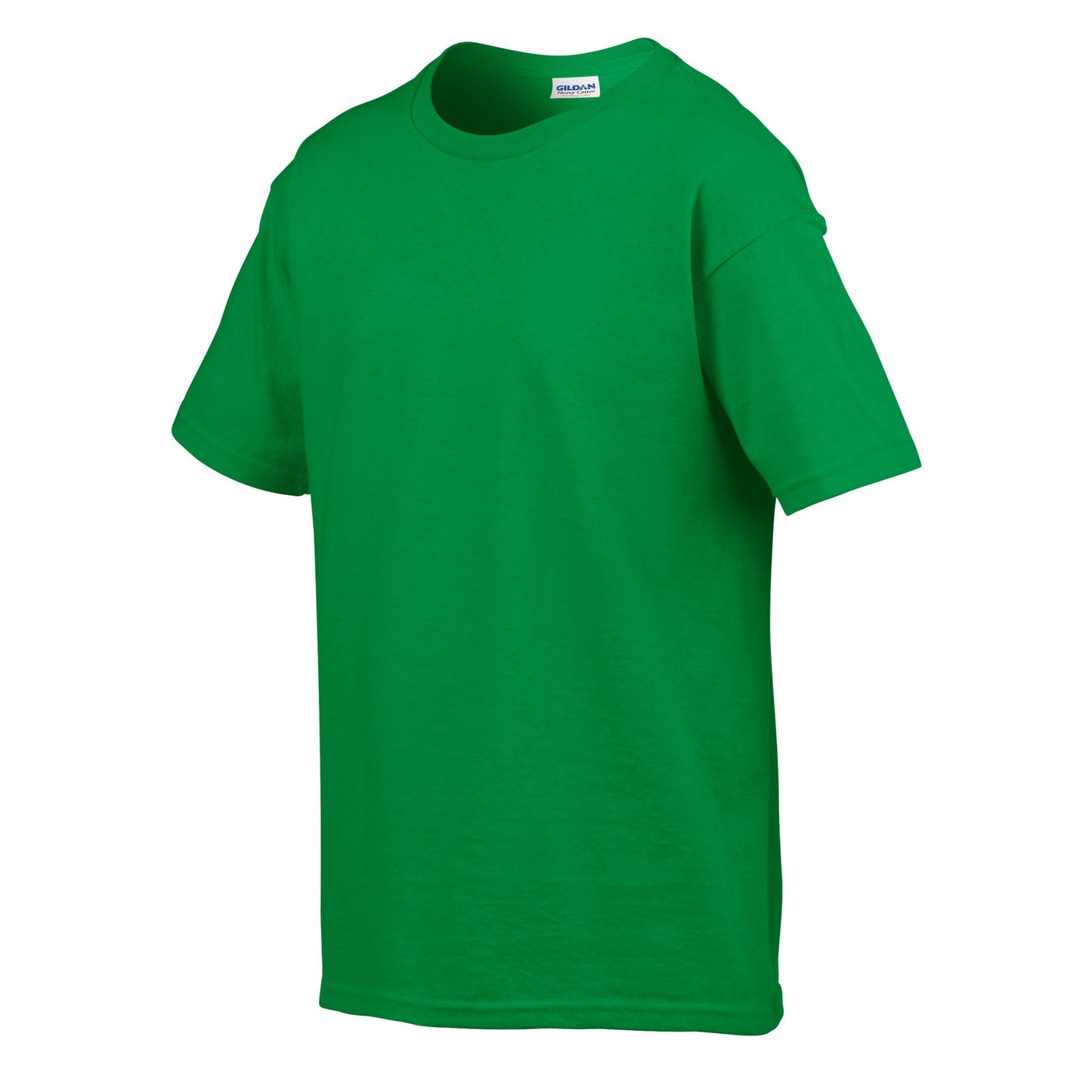 Irish Green - Side - Gildan Childens-Kids SoftStyle Ringspun T-Shirt