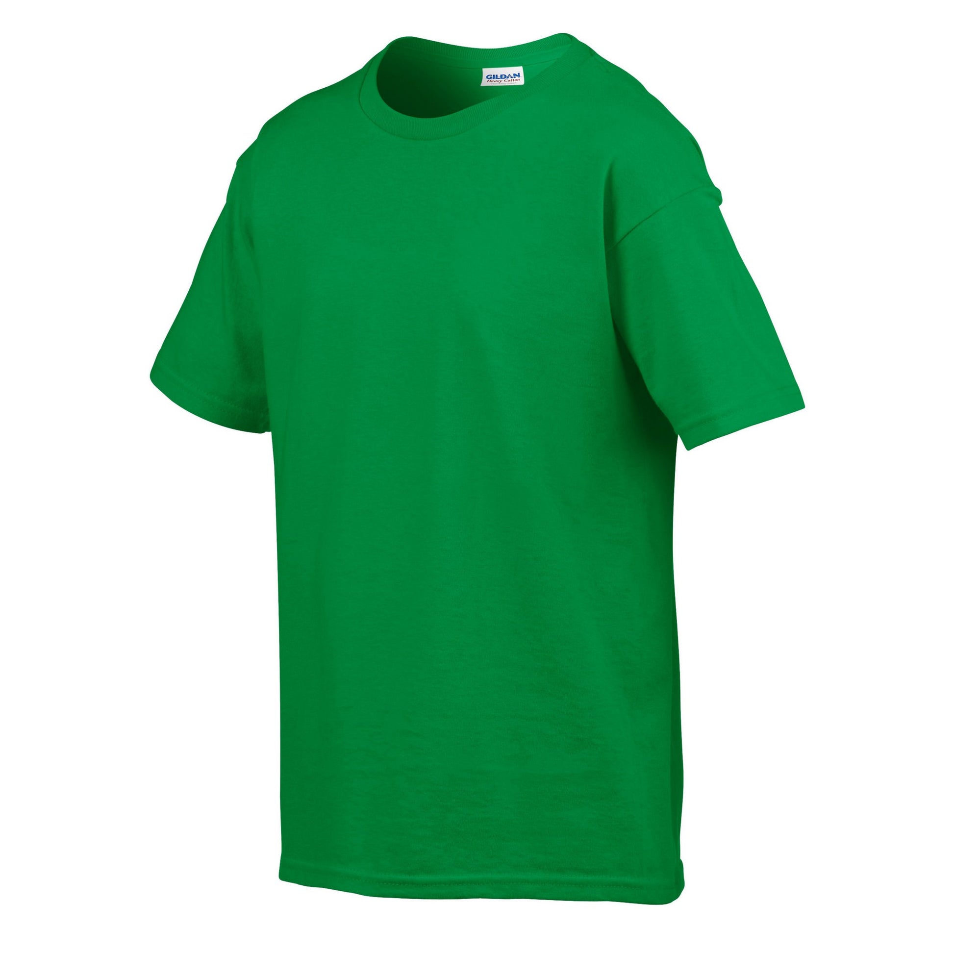 Irish Green - Side - Gildan Childens-Kids SoftStyle Ringspun T-Shirt