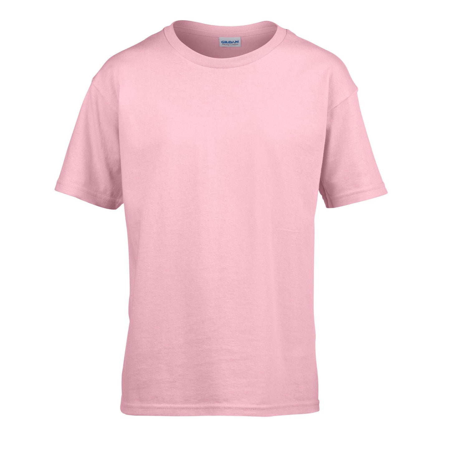 Light Pink - Front - Gildan Childens-Kids SoftStyle Ringspun T-Shirt