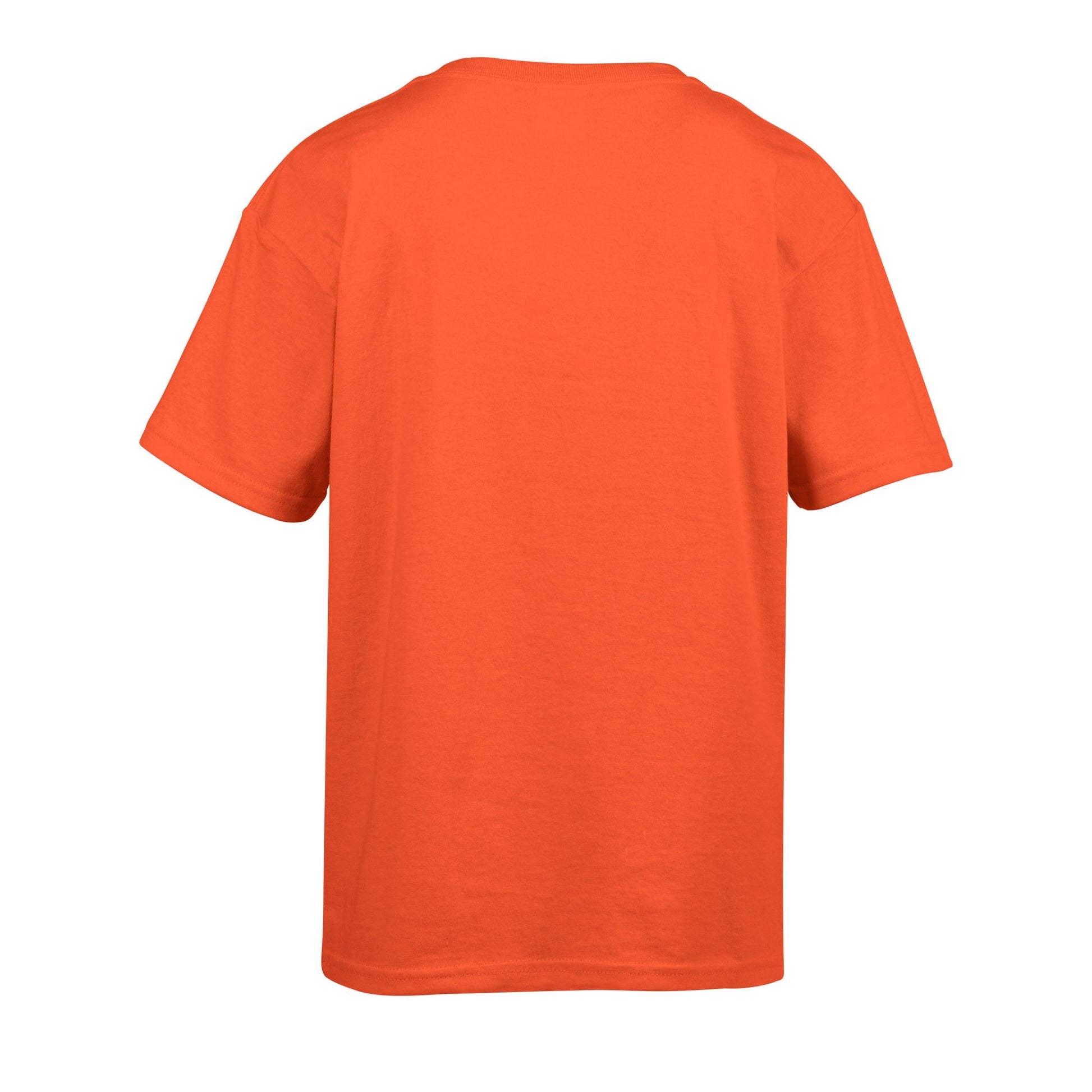 Orange - Back - Gildan Childens-Kids SoftStyle Ringspun T-Shirt