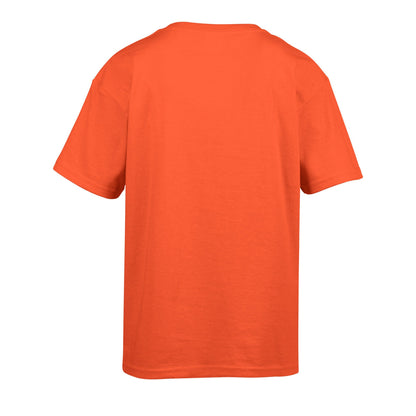 Orange - Back - Gildan Childens-Kids SoftStyle Ringspun T-Shirt