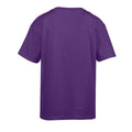 Purple - Back - Gildan Childens-Kids SoftStyle Ringspun T-Shirt