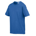 Royal Blue - Side - Gildan Childens-Kids SoftStyle Ringspun T-Shirt